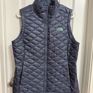 The North Face Blue/Gray Quilted Vest